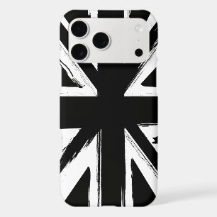 Union jack black and white art