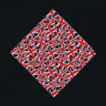 Union Jack British England UK Flag Bandanna<br><div class="desc">* British Union Jack (UK Great Britain) Country Flag: Layers, upon layers of the British Flag created with a grunge style, vintage, or distressed worn-out look. * Two sizes available. * Perfect for pets and their owners! * Add a photo and/or text to personalise. * Click the CUSTOMIZE button to...</div>