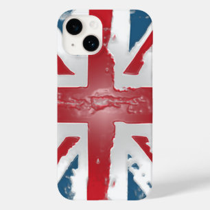 Union Jack British Flag Abstract Wax Art Case-Mate iPhone 14 Case
