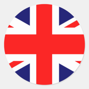 Union Jack British Flag Classic Round Sticker