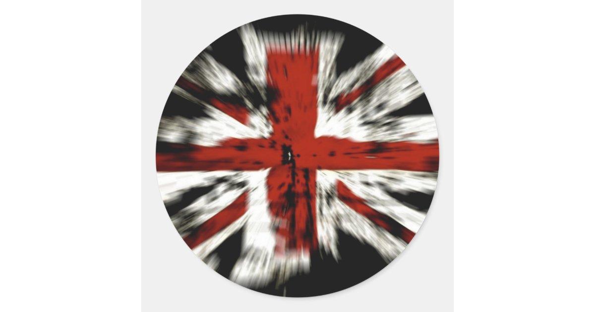 Union Jack British Flag Classic Round Sticker | Zazzle