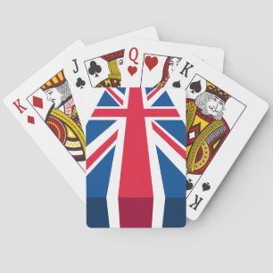 Union Jack, British flag in 3D Playing Cards