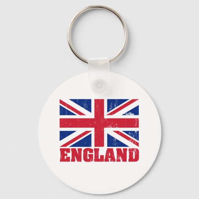 Union Jack British Flag Keychain (Front)