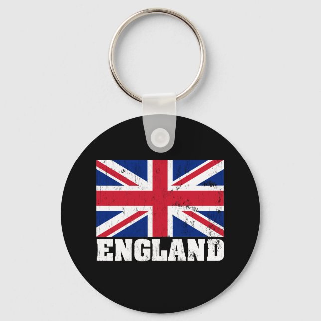 Union Jack British Flag Keychain (Front)