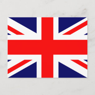 Union Jack British Flag Postcard