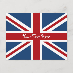 Union Jack British Flag Postcard
