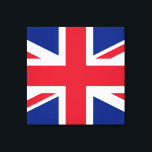 Union Jack ~ British Flag - Square Canvas Print<br><div class="desc">Flag of the United Kingdom of Great Britain and Northern Ireland. A symbol of Britain and the past Empire.</div>