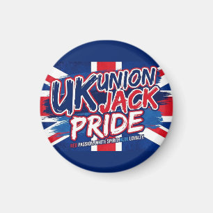 Union Jack British Flag Vintage Personalised Magnet