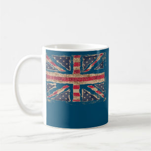 Union Jack British Flag Vintage Retro United Coffee Mug