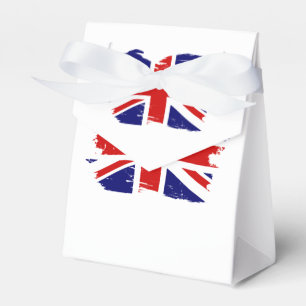 Union Jack British Flag With Grunge Favour Box