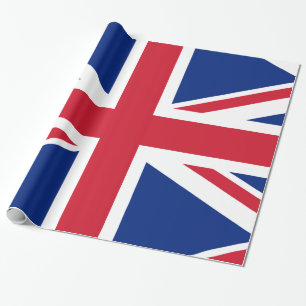 Union Jack British Flag Wrapping Paper