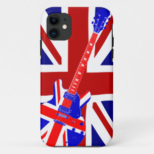 Union Jack British Guitar Art 2 iPhone 11 Case