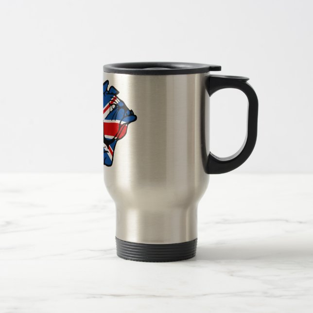 Union Jack Bulldog Travel Mug (Right)