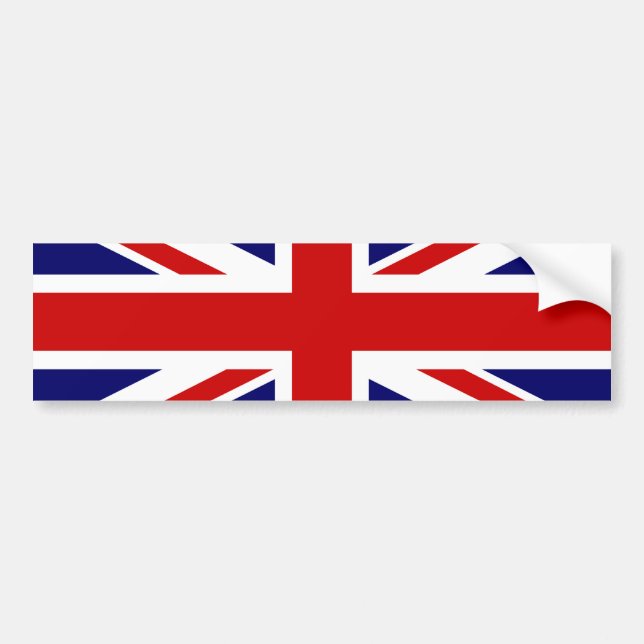Union Jack Bumper Sticker (Front)