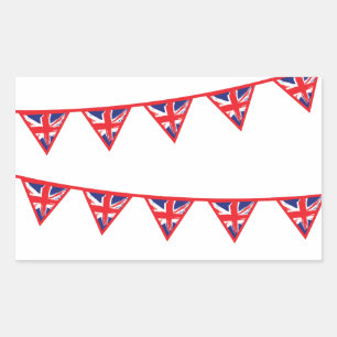 Union Jack Buntings Stickers