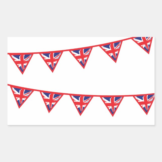 Union Jack Buntings Stickers (Front)