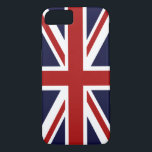Union Jack iPhone 8/7 Case<br><div class="desc">A patriotic red,  white and blue Union Jack British flag design iPhone 6 case. Flag of Great Britain United Kingdom</div>