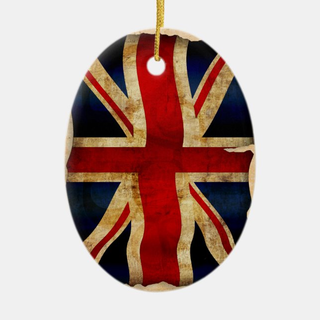Union Jack Ceramic Ornament (Front)