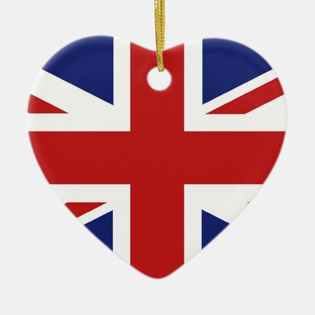 Union Jack Ceramic Tree Decoration (Front)
