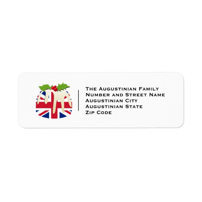 UNION JACK | Christmas Pudding | Festive Address (Front)