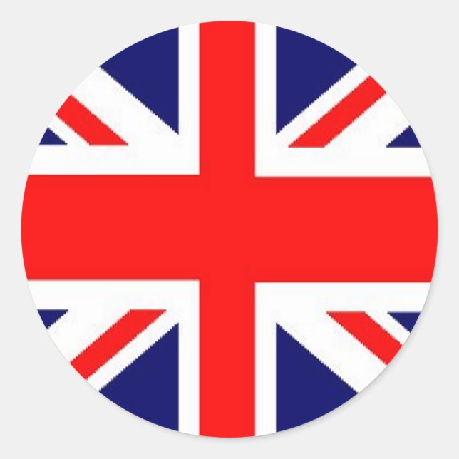Union Jack Classic Round Sticker (Front)
