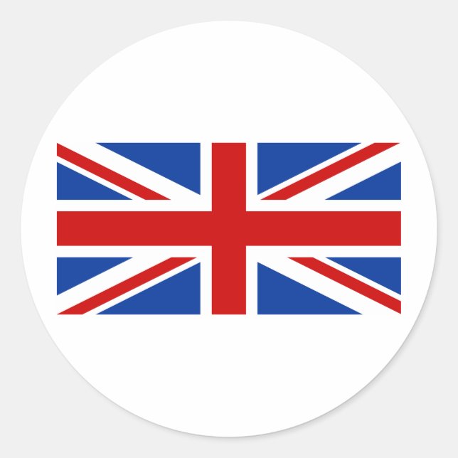 Union Jack Classic Round Sticker (Front)