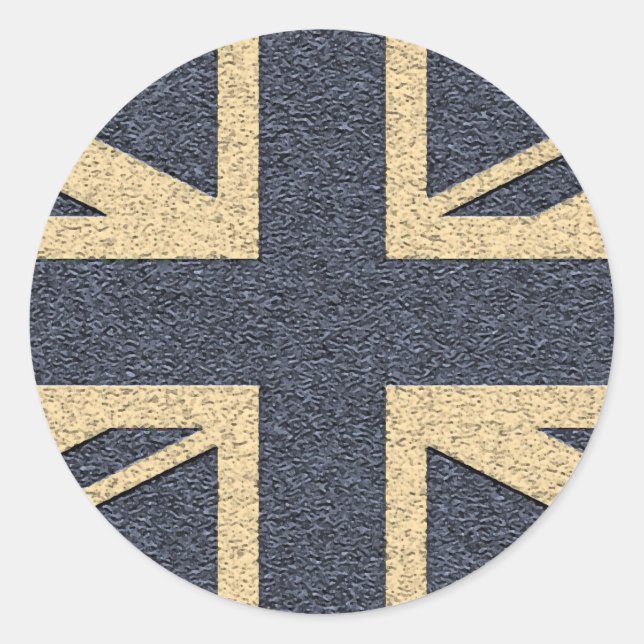 Union Jack Classic Round Sticker (Front)