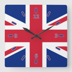 Union Jack Clock (With Numbers)