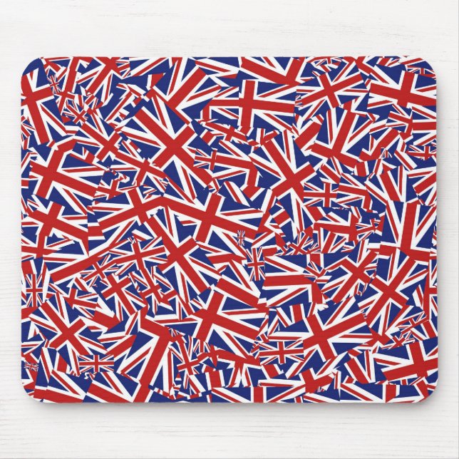Union Jack Collage Mouse Mat (Front)