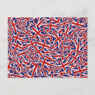 Union Jack Collage Postcard