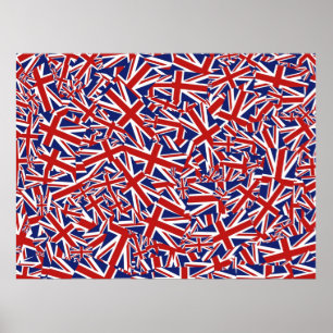 Union Jack Collage Poster