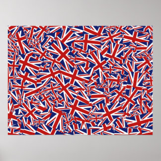 Union Jack Collage Poster