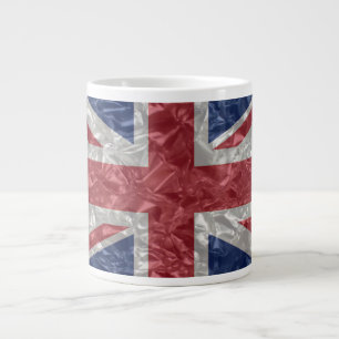 Union Jack - Crinkled Large Coffee Mug