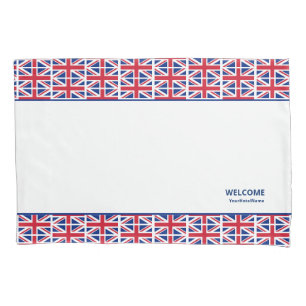 Union Jack Custom Hotel Pillow Case