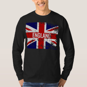 Union Jack Distressed England Flag Great Britain T-Shirt