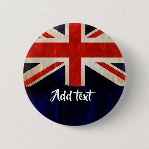 Union Jack flag 6 Cm Round Badge