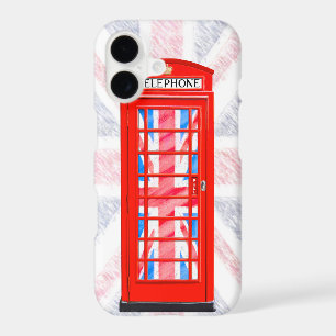 Union Jack Flag and Red Phone Box iPhone XR Case