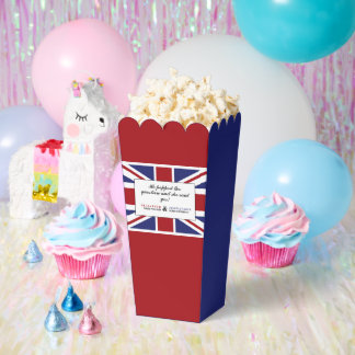 Union Jack Flag British Wedding Favour Box