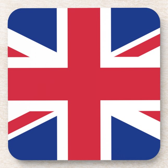 Union Jack Flag coastercn Coaster (Front)