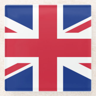 Union Jack Flag coastercnt Glass Coaster