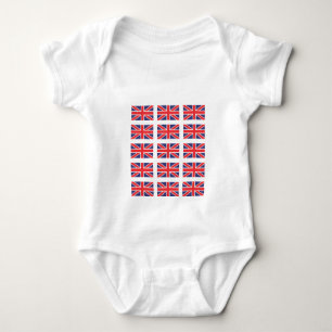 Union Jack Flag Creeper/Babygro Baby Bodysuit