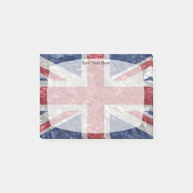 Union Jack Flag - Crinkled Post-it Notes (Front)