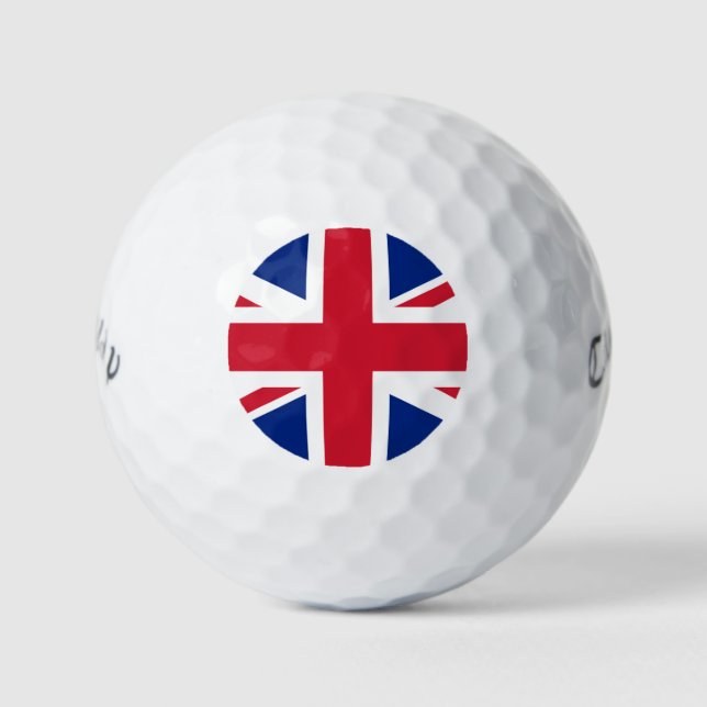 Union Jack Flag cwb gbcnt Golf Balls (Front)