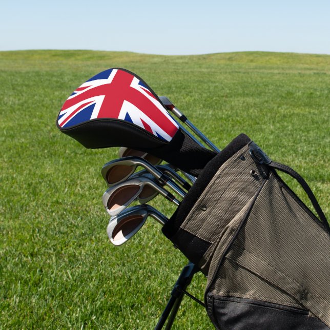 Union Jack Flag dccnt Golf Head Cover (In Situ)