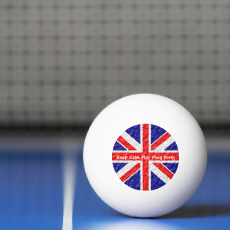 Union Jack Flag Design Ping Pong Ball