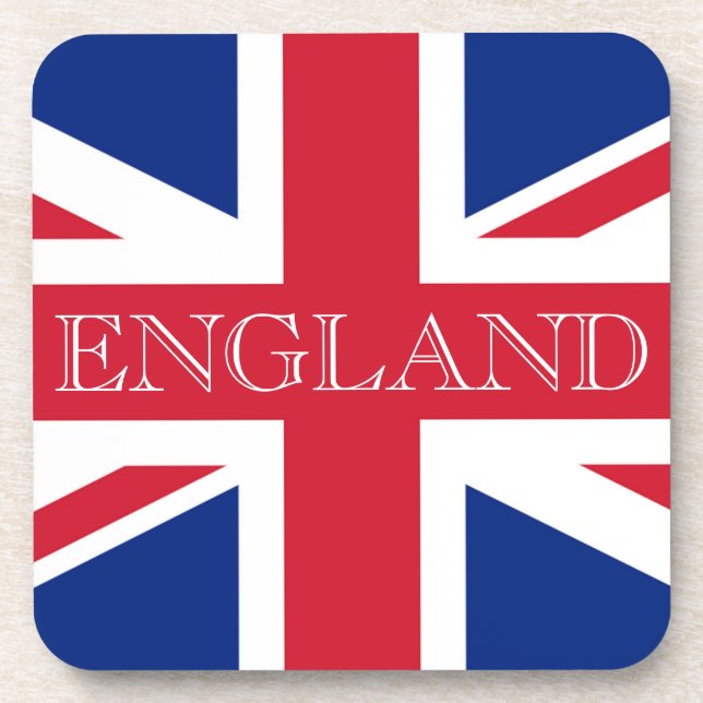 Union Jack Flag England coastercn Coaster (Front)