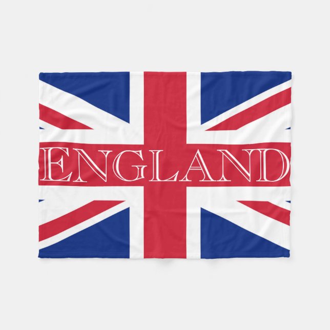 Union Jack Flag England fbcnt Fleece Blanket (Front (Horizontal))