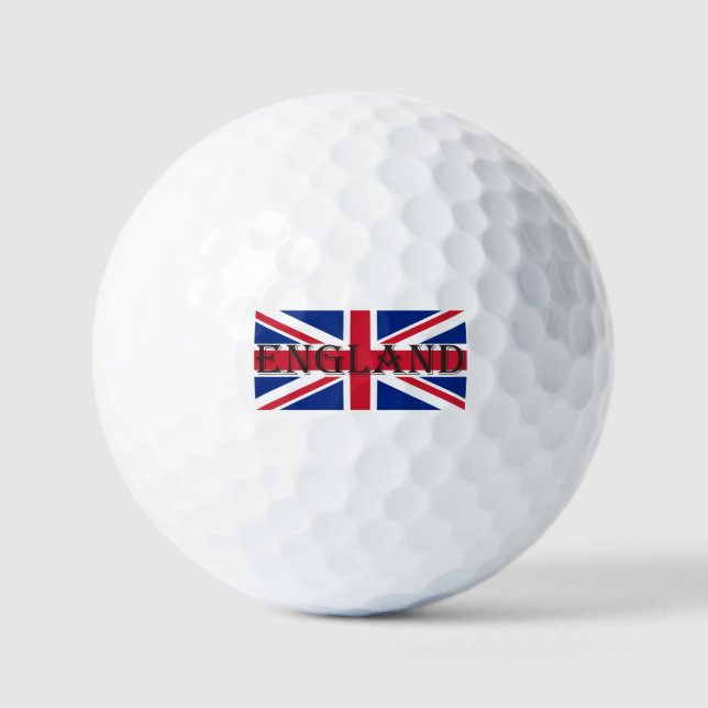 Union Jack Flag England va gbcnt Golf Balls (Front)