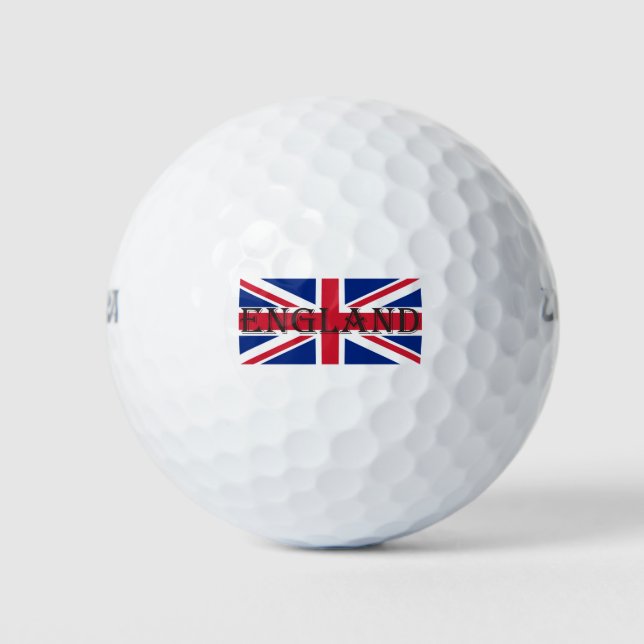 Union Jack Flag England wu gbcnt Golf Balls (Front)