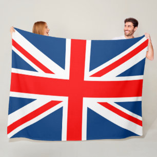 Union Jack Flag Fleece Blanket